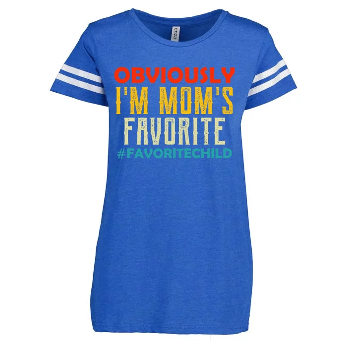 IM MomS Favorite Child Retro Son Daughter In Law Gift Idea Enza Ladies Jersey Football T-Shirt