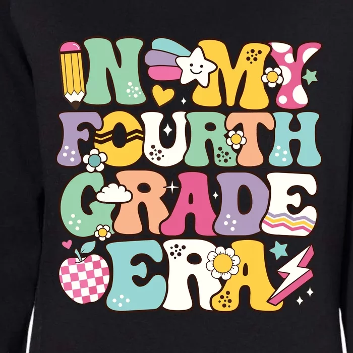 In My Fourth Grade Era Back To School Retro Groovy 4th Grade Womens California Wash Sweatshirt