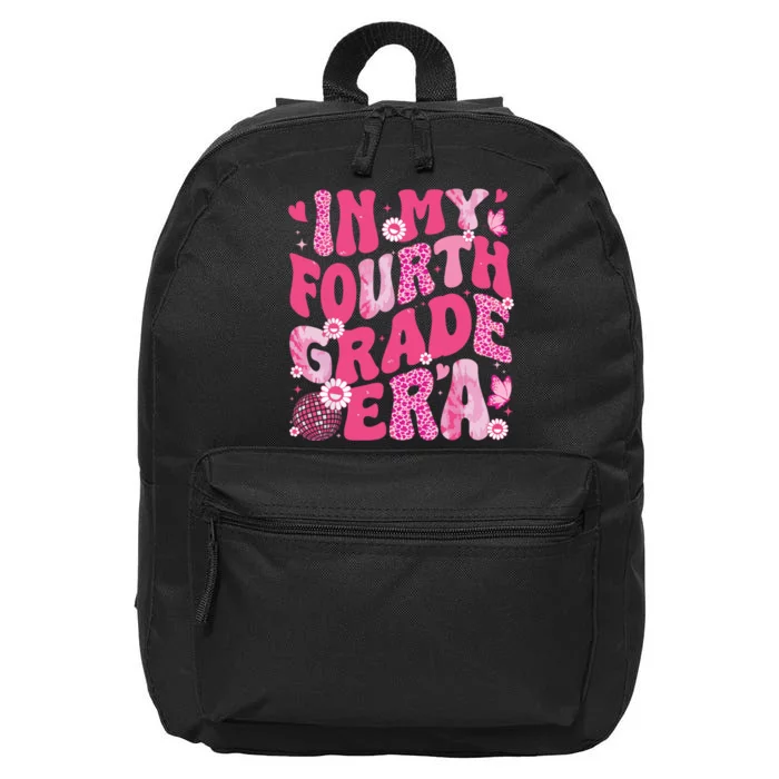 In My Fourth Grade Era Teachers Women Back To School Girl 16 in Basic Backpack