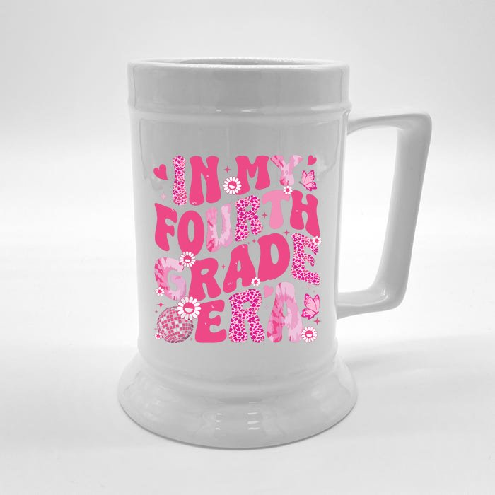 In My Fourth Grade Era Teachers Women Back To School Girl Front & Back Beer Stein