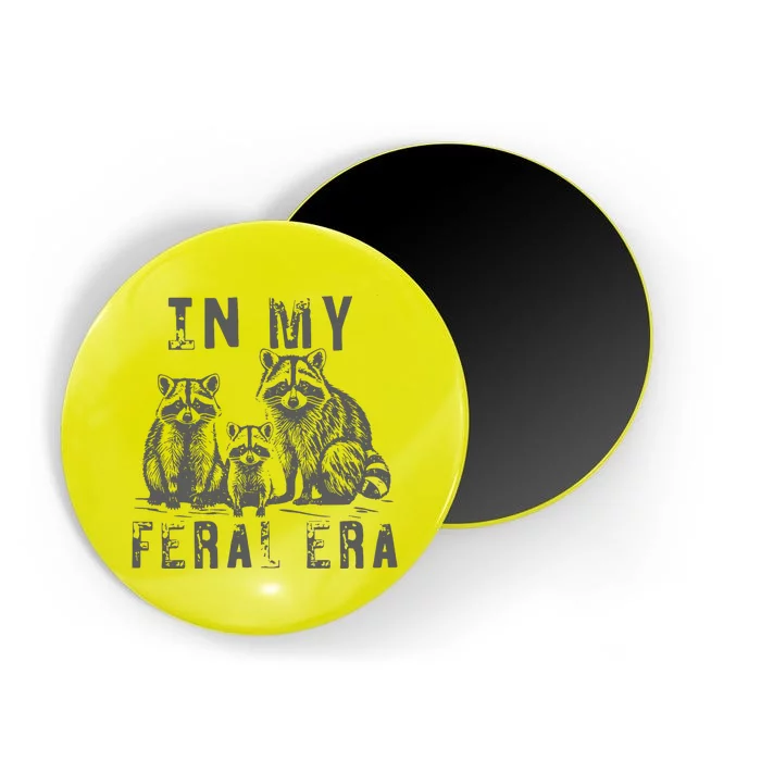 In My Feral Era Racoons Meme Magnet