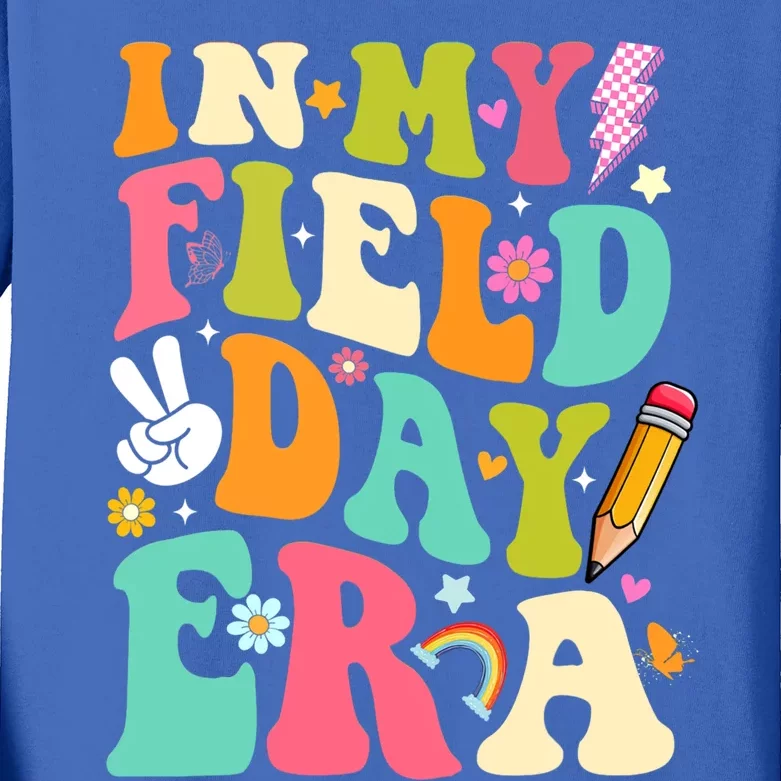 In My Field Day 2024 For Teacher Field Day Gift Kids Long Sleeve Shirt