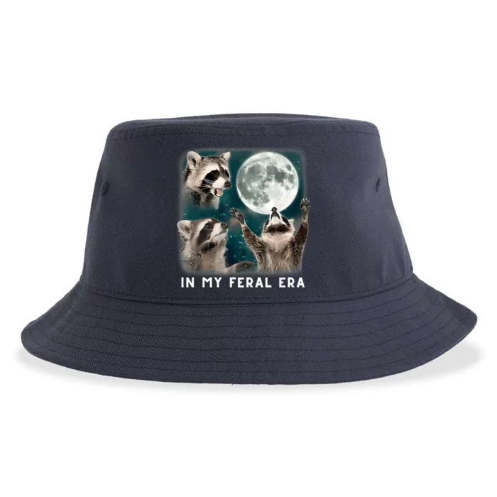 In My Feral Era Raccoon Sustainable Bucket Hat