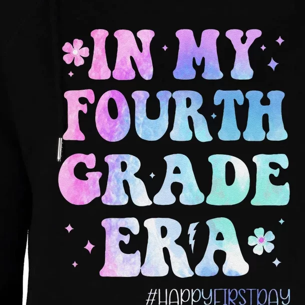 In My Fourth Grade Era Back To School 4th Grade Teacher Gift Womens Funnel Neck Pullover Hood