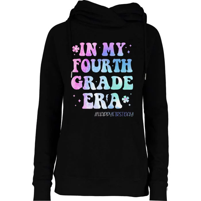 In My Fourth Grade Era Back To School 4th Grade Teacher Gift Womens Funnel Neck Pullover Hood