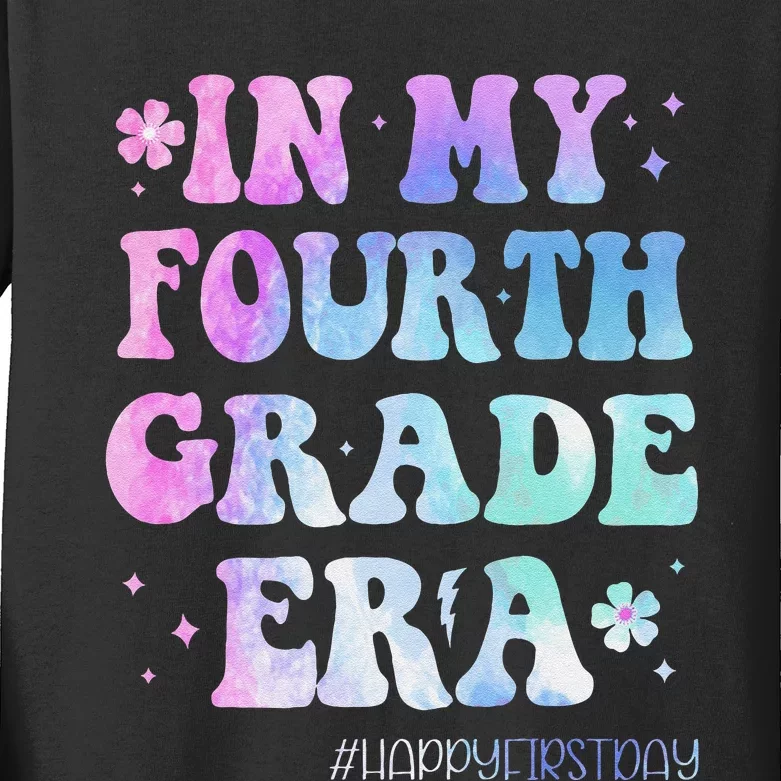 In My Fourth Grade Era Back To School 4th Grade Teacher Gift Kids Long Sleeve Shirt