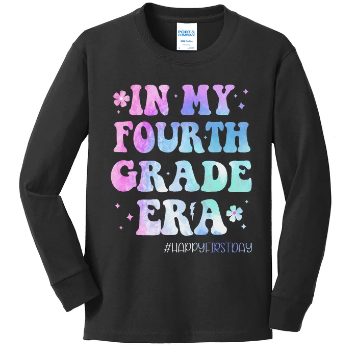 In My Fourth Grade Era Back To School 4th Grade Teacher Gift Kids Long Sleeve Shirt