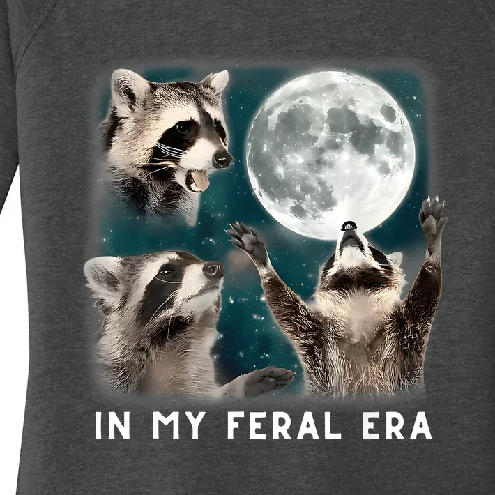 In My Feral Era Raccoon Women's Perfect Tri Tunic Long Sleeve Shirt