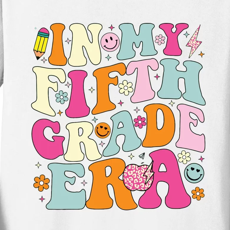 In My Fifth Grade Era 5th Grade Era Teacher Back To School Kids Long Sleeve Shirt