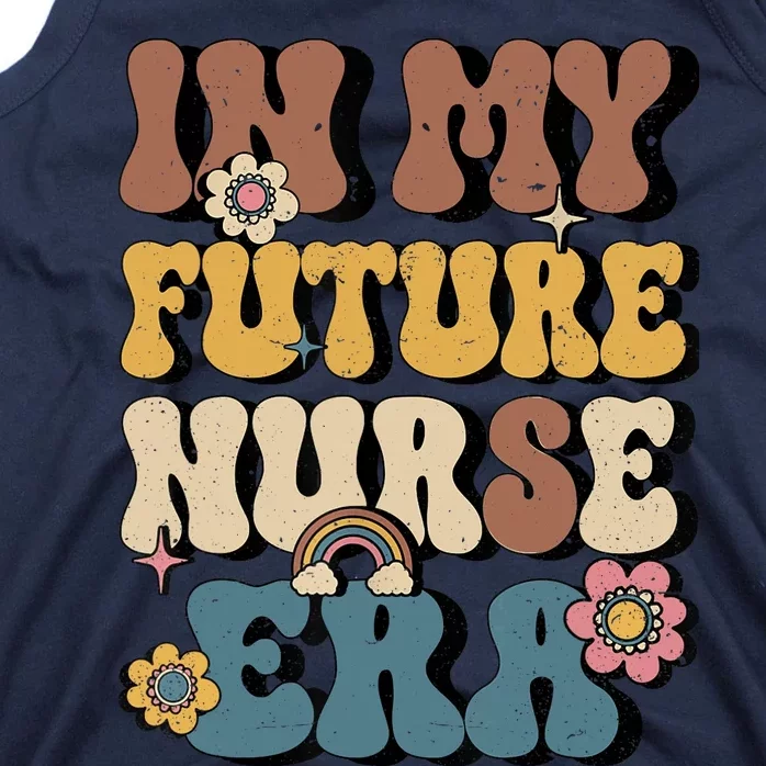 In My Future Nurse Era Groovy Nursing School Student Nurse Tank Top