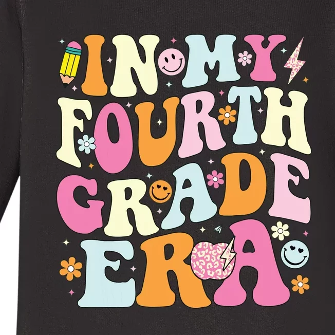 In My Fourth Grade Era 4th Grade Girl Teacher Back To School Baby Long Sleeve Bodysuit