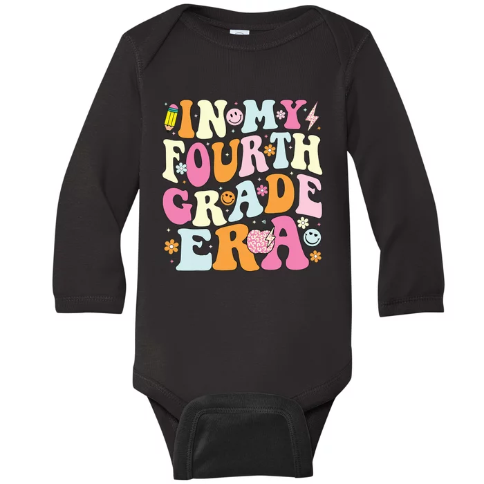 In My Fourth Grade Era 4th Grade Girl Teacher Back To School Baby Long Sleeve Bodysuit