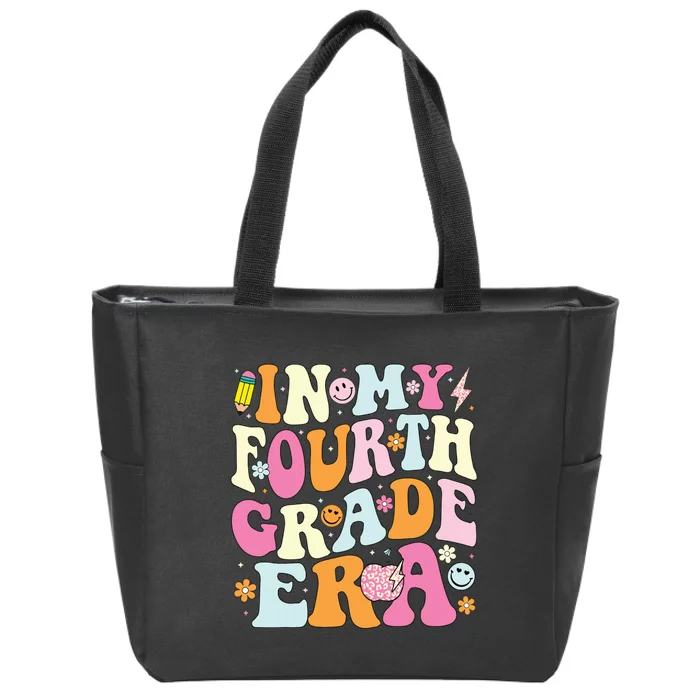 In My Fourth Grade Era 4th Grade Girl Teacher Back To School Zip Tote Bag