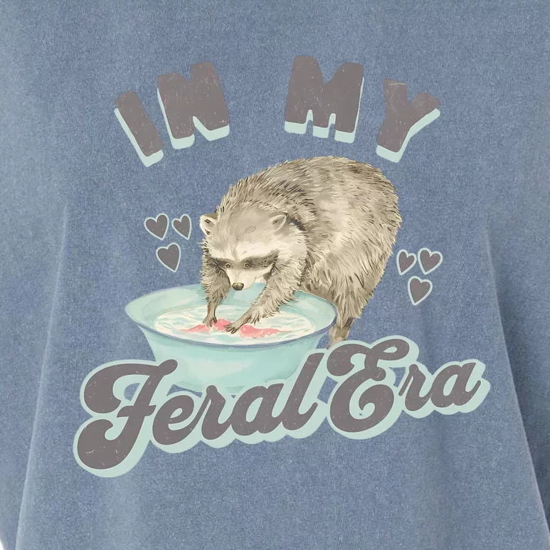 In My Feral Era Raccoon Garment-Dyed Women's Muscle Tee