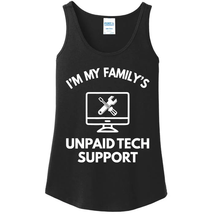 IM My FamilyS Unpaid Tech Support Funny Computer It Guy Ladies Essential Tank