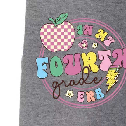 In My Fourth Grade Era Girl Back To School 4th Grade Teacher Doggie 3-End Fleece Hoodie