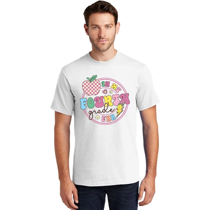 In My Fourth Grade Era Girl Back To School 4th Grade Teacher Tall T-Shirt