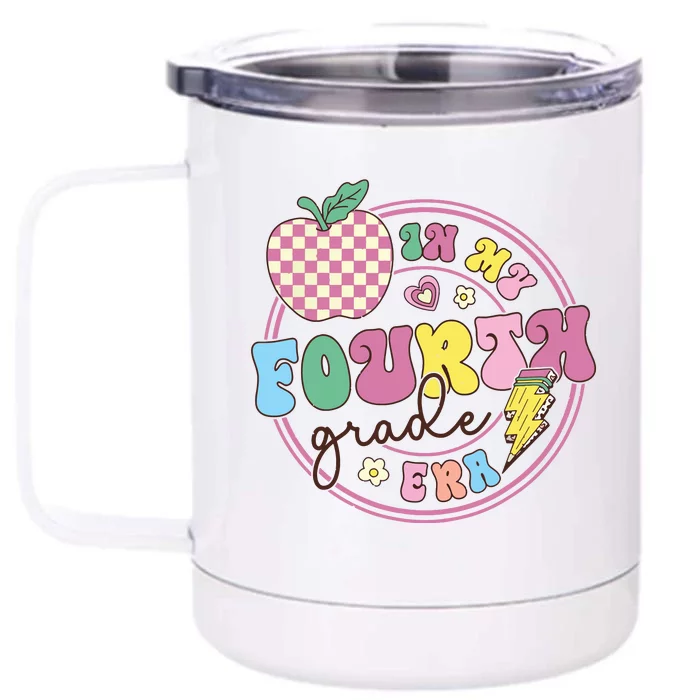 In My Fourth Grade Era Girl Back To School 4th Grade Teacher Front & Back 12oz Stainless Steel Tumbler Cup