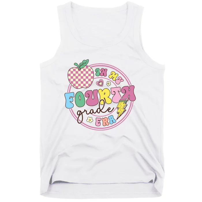 In My Fourth Grade Era Girl Back To School 4th Grade Teacher Tank Top