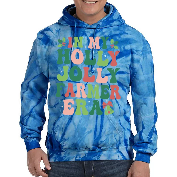 In My Farmer Era Christmas Party Season Pjm Occupation Gift Tie Dye Hoodie