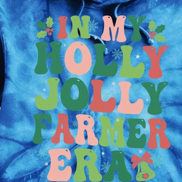 In My Farmer Era Christmas Party Season Pjm Occupation Gift Tie Dye Hoodie