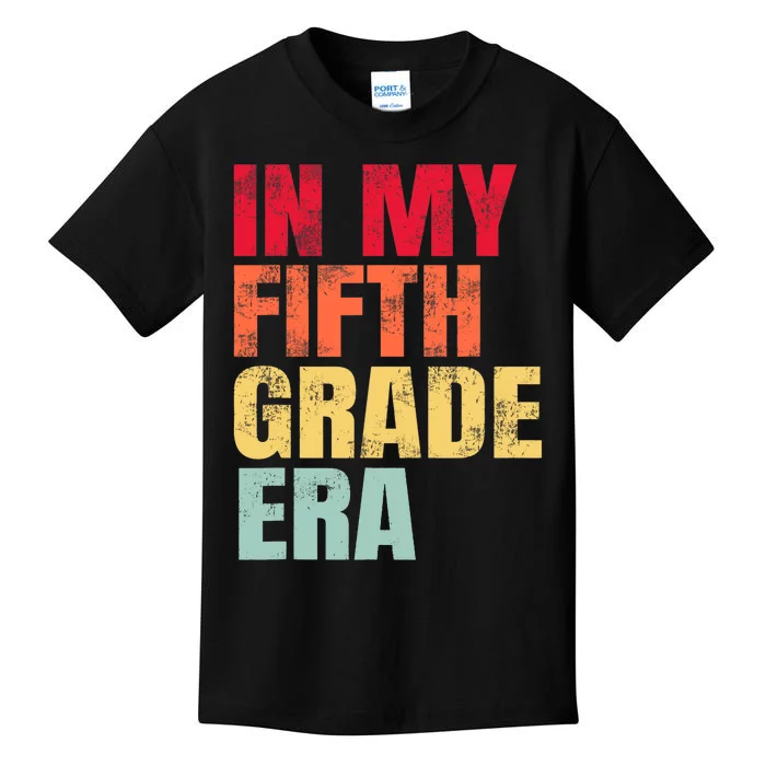 In My Fifth Grade Era Vintage Back To School Teacher Kids T-Shirt