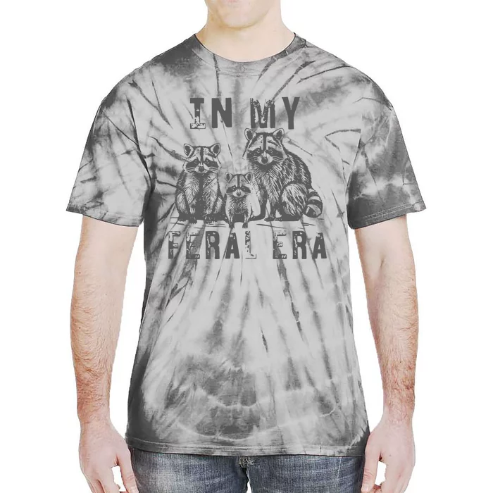 In My Feral Era Racoons Meme Funny Racoons Tie-Dye T-Shirt