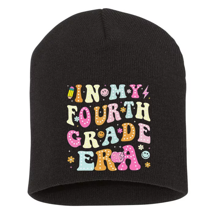 In My Fourth Grade Era 4th Grade Teacher Back To School Short Acrylic Beanie