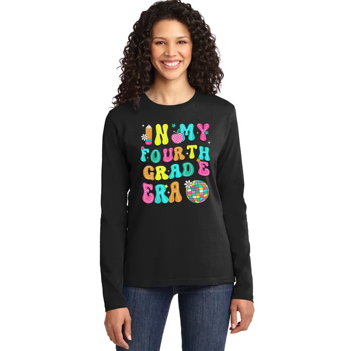 In My Fourth Grade Era 4th Grade Teacher Back To School Ladies Long Sleeve Shirt