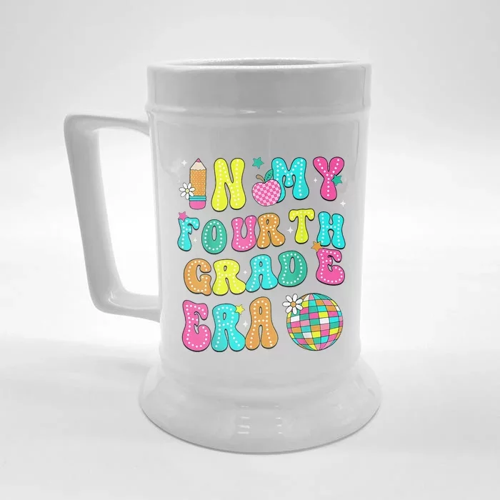 In My Fourth Grade Era 4th Grade Teacher Back To School Front & Back Beer Stein