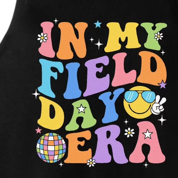 In My Field Day Era Teacher Funny Field Day 2024 Ladies Tri-Blend Wicking Tank