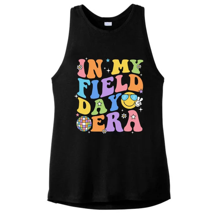 In My Field Day Era Teacher Funny Field Day 2024 Ladies Tri-Blend Wicking Tank