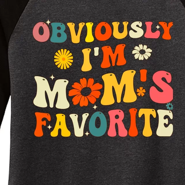 Im Moms Favorite Funny Favorite Sondaughter Child Women's Tri-Blend 3/4-Sleeve Raglan Shirt