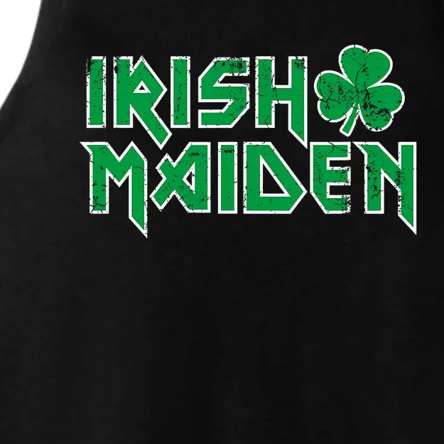 Irish Maiden Funny Heavy Rocker Paddy Maeve Beer Maid Craic Ladies Tri-Blend Wicking Tank