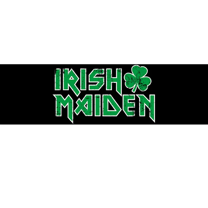 Irish Maiden Funny Heavy Rocker Paddy Maeve Beer Maid Craic Bumper Sticker