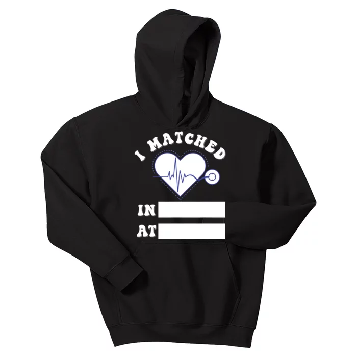 I Matched Future Doctor Physician Residency Match Day Kids Hoodie