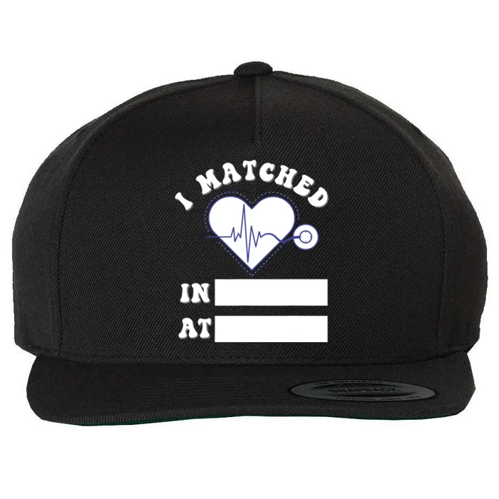 I Matched Future Doctor Physician Residency Match Day Wool Snapback Cap