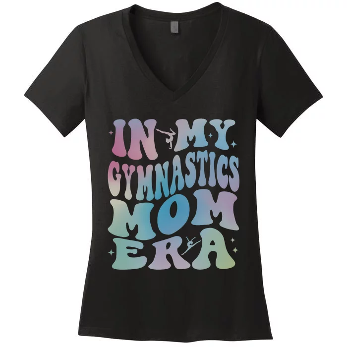 In My Gymnastics Mom Gymer Gyme Lover Family Matching Women's V-Neck T-Shirt