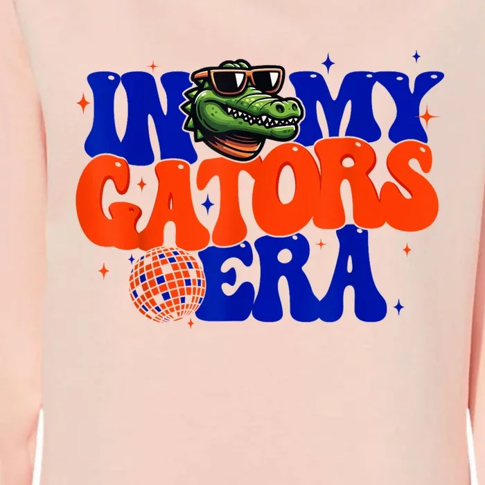 In My Gators Era Game Day Mascot Spirit Squad Florida Groovy Womens California Wash Sweatshirt