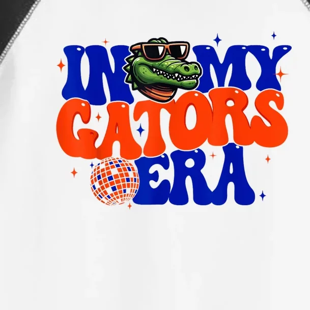 In My Gators Era Game Day Mascot Spirit Squad Florida Groovy Toddler Fine Jersey T-Shirt