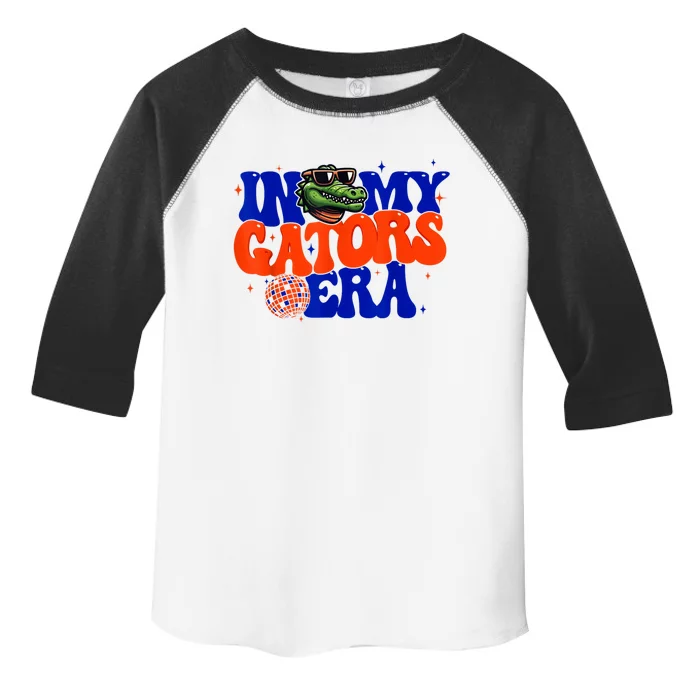 In My Gators Era Game Day Mascot Spirit Squad Florida Groovy Toddler Fine Jersey T-Shirt