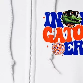 In My Gators Era Game Day Mascot Spirit Squad Florida Groovy Full Zip Hoodie