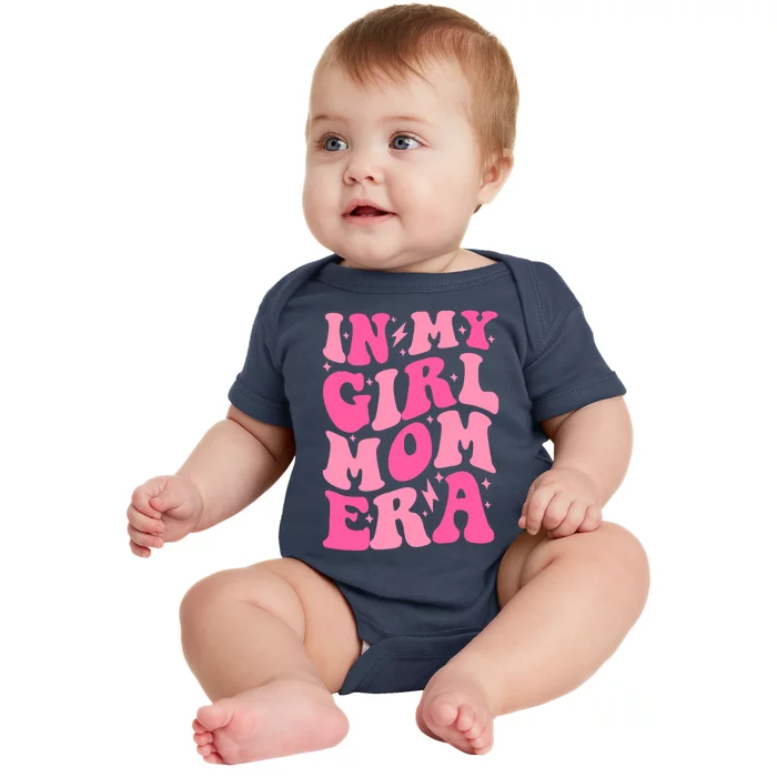 In My Girl Mom Era Trendy Mom Of Girl Retro Girl Mama Back Baby Bodysuit