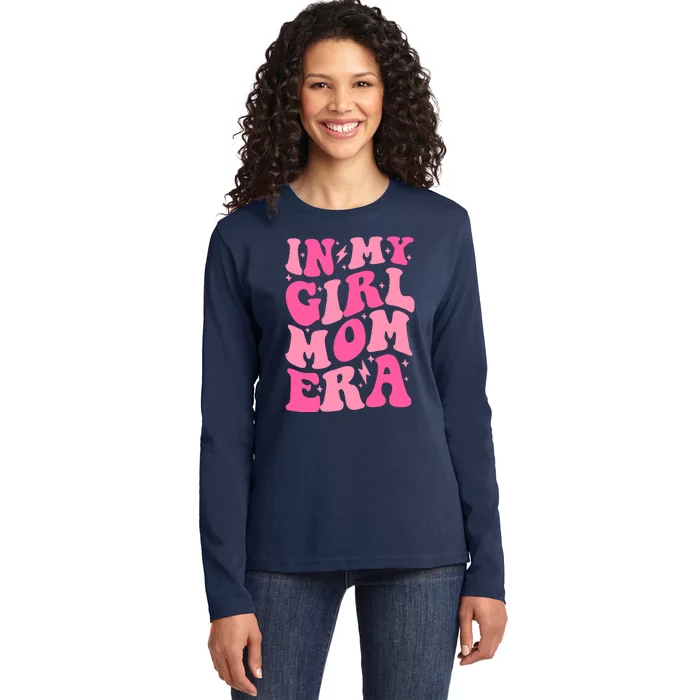 In My Girl Mom Era Trendy Mom Of Girl Retro Girl Mama Back Ladies Long Sleeve Shirt