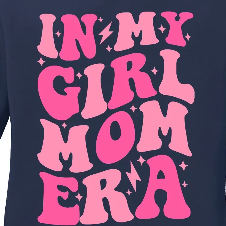 In My Girl Mom Era Trendy Mom Of Girl Retro Girl Mama Back Ladies Long Sleeve Shirt