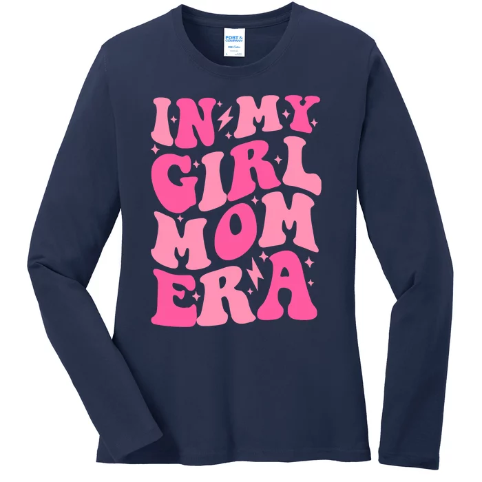 In My Girl Mom Era Trendy Mom Of Girl Retro Girl Mama Back Ladies Long Sleeve Shirt