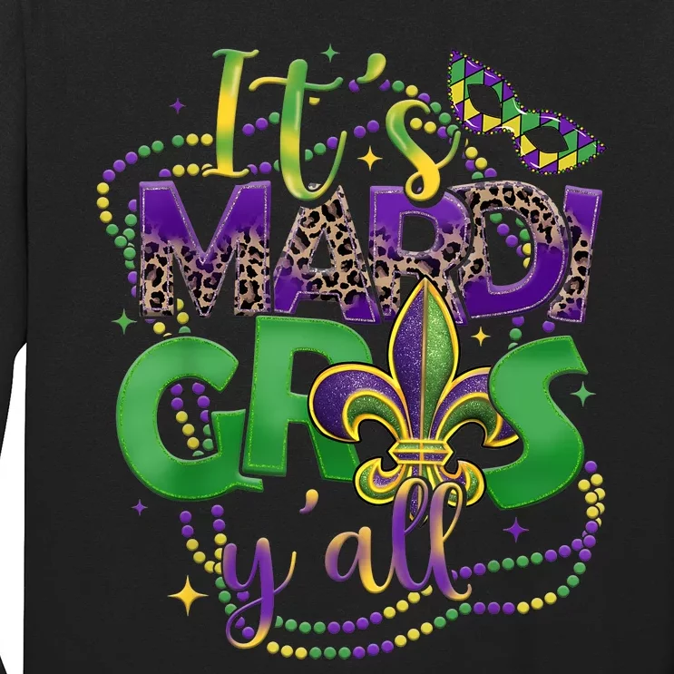 Its Mardi Gras Yall Mardi Gras Long Sleeve Shirt