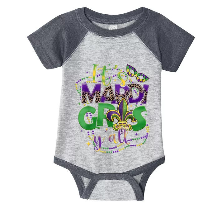 Its Mardi Gras Yall Mardi Gras Infant Baby Jersey Bodysuit