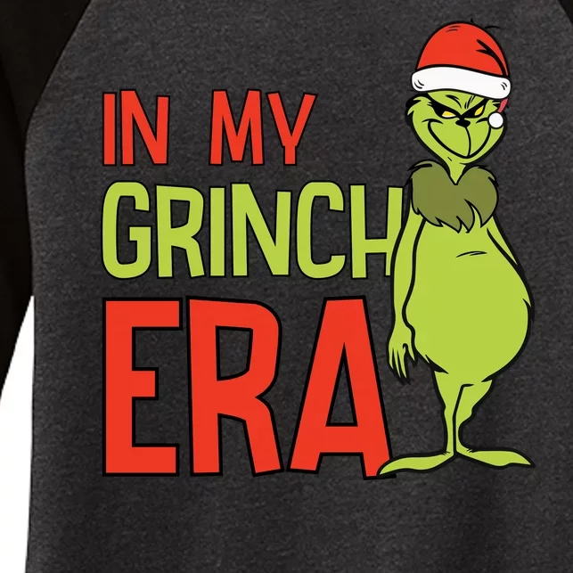 In My Grinchmas Era Women's Tri-Blend 3/4-Sleeve Raglan Shirt