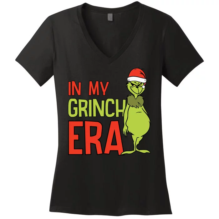 In My Grinchmas Era Women's V-Neck T-Shirt